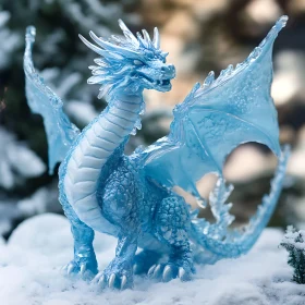 Frozen Dragon Sculpture