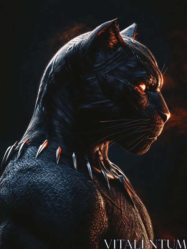 AI ART Marvel's Black Panther Detailed Portrait