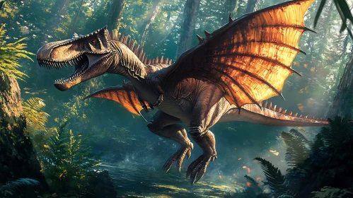 Dragon in Forest