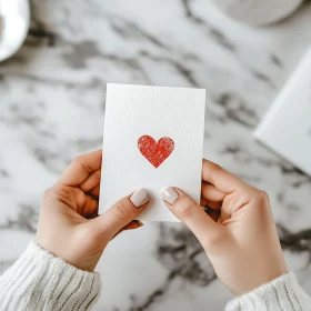 Minimalist Card with Heart