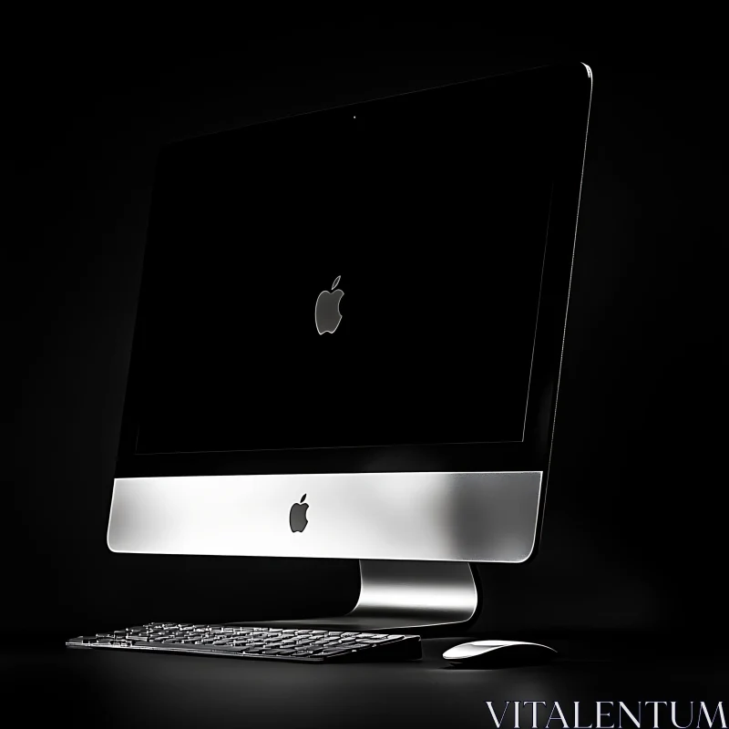 AI ART Modern Apple Desktop with Accessories