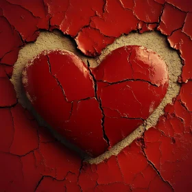 Distressed Red Heart Texture