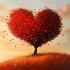 Tree of Hearts Painting