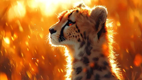 Wildlife Art: Glistening Cheetah
