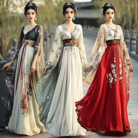 Vintage Style Dresses with Floral Patterns