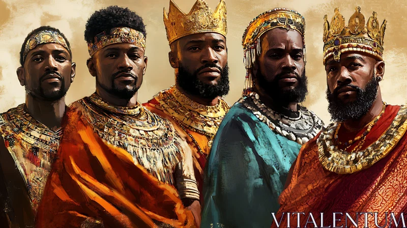 Royal Portrait of African Kings AI Image