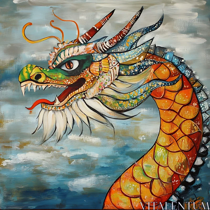 AI ART Fantasy Dragon Artwork