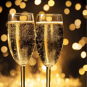 Bubbles in Gold: A Champagne Toast