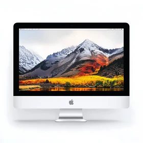 Fall Mountain Scene on Apple Screen