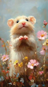 Hamster in a Garden of Serenity