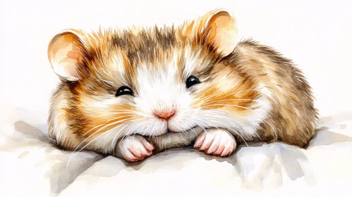 Cute Hamster Painting