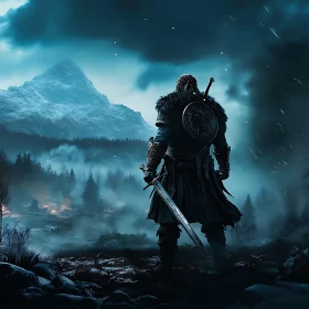 Fantasy Warrior with Sword
