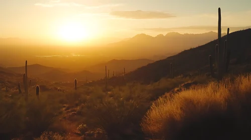 Golden Hour in the Desert