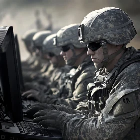 Military Personnel in Digital Operation