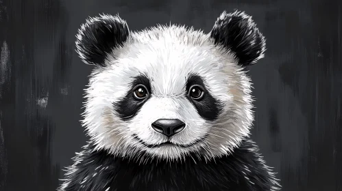 Gentle Panda Portrait