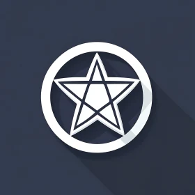 Encased Pentagram Star Design