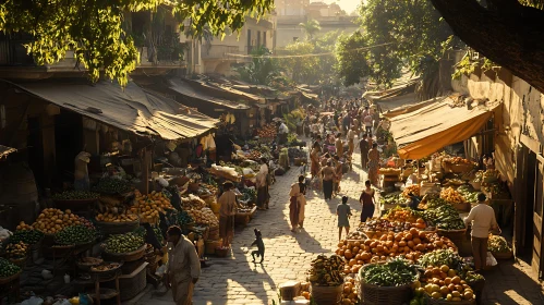 Vibrant Market Day