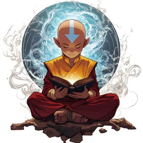 Avatar's Wisdom: Aang and the Sacred Book