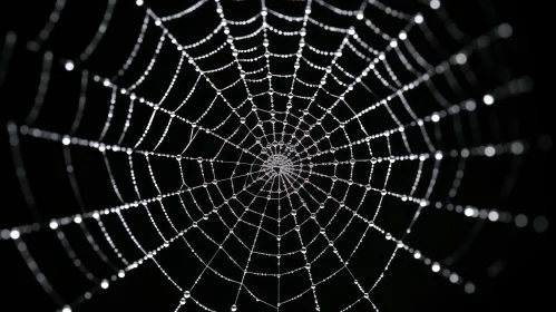 Enchanting Spider Web with Water Droplets | Meticulous Fantasy