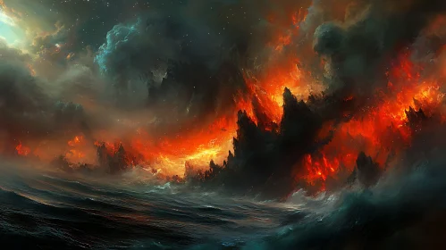 Inferno at Sea - Ocean Meets Fire