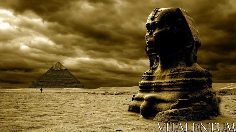 AI ART The Great Sphinx of Giza: A Captivating Ancient Wonder