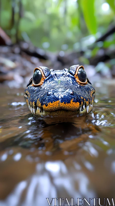 Wildlife Photography of Alligator AI Image