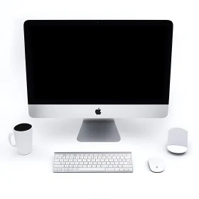 Stylish Desktop Computer and Peripheral Arrangement