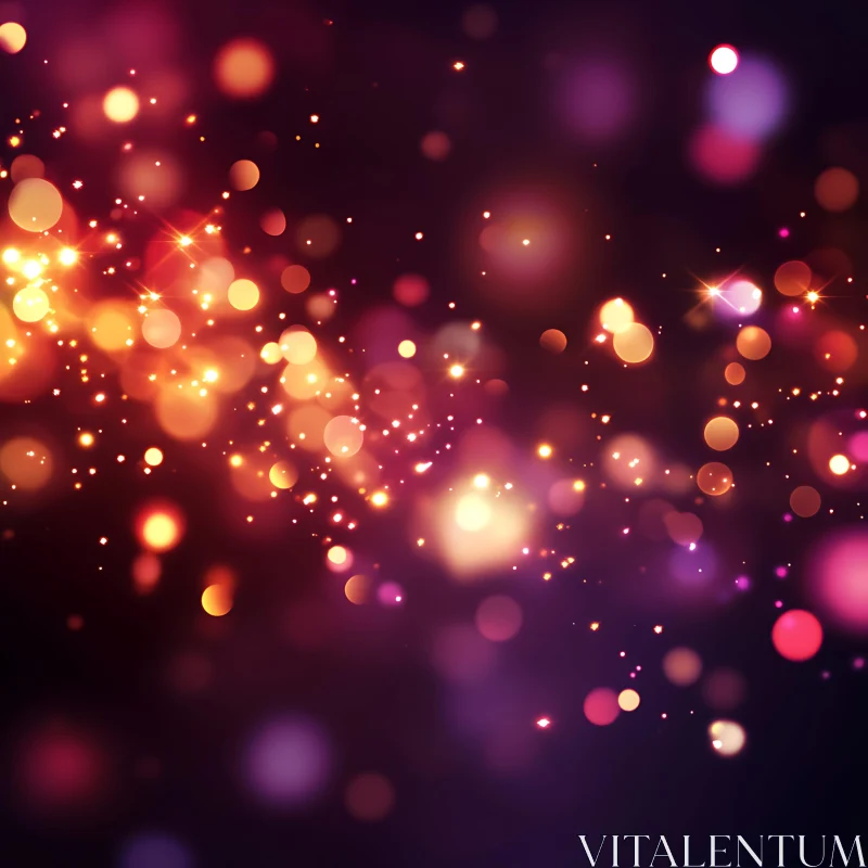 Celestial Sparkle: An Abstract Lightscape AI Image