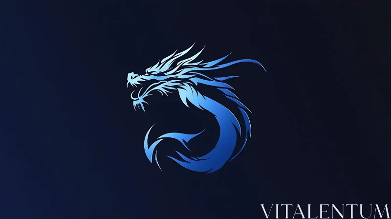 Azure Dragon Symbol AI Image