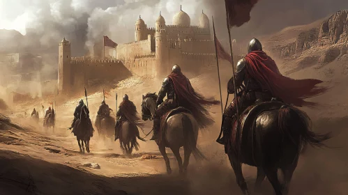 Desert Knights Approaching the Fortress