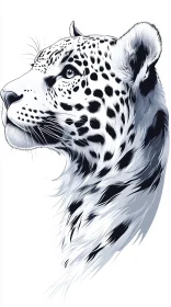 Intricate Leopard Art Design