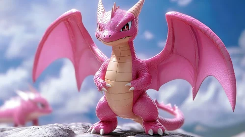 Rose Dragon on Stone