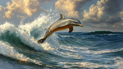 Dolphin in Full Ascent