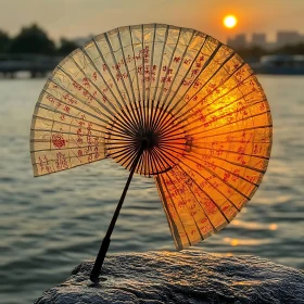 Sunset Through a Paper Umbrella