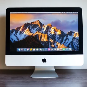 iMac with Mountain Landscape Screen