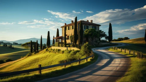 Italian Renaissance Revival: A Rustic Road Winding Down Hills