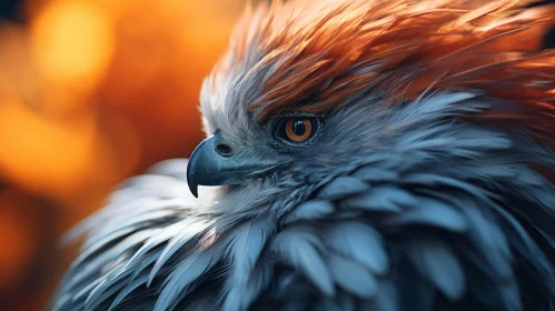 Majestic Eagle in Backlit Sci-Fi style
