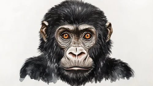 Artistic Monkey Illustration