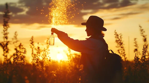 Golden Hour Magic in the Field