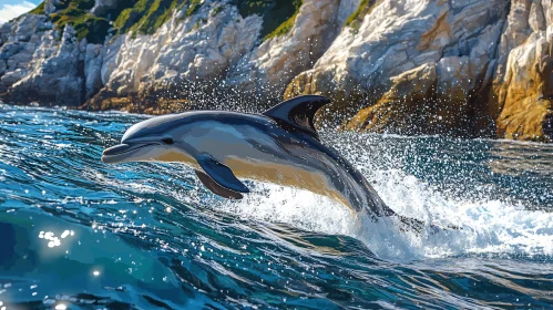Graceful Dolphin in Ocean
