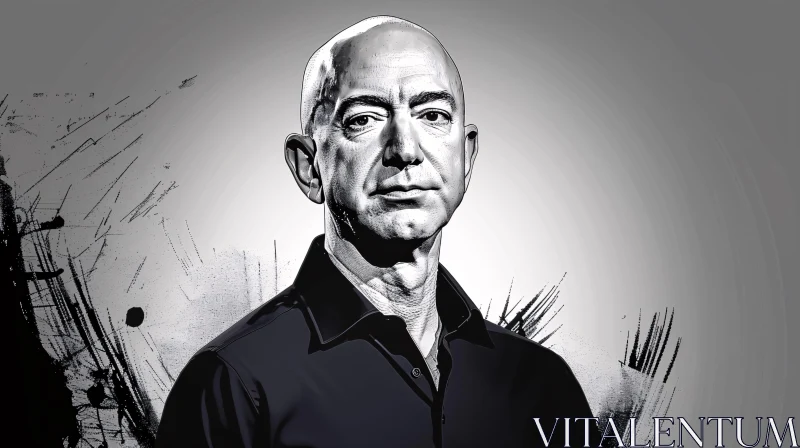 AI ART Jeff Bezos Abstract Portrait