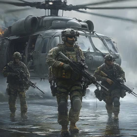 Military Operation in Rainy Conditions