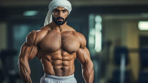 Muscular Man with Turban