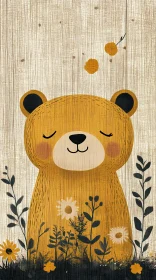 Whimsical Bear Art amidst Nature