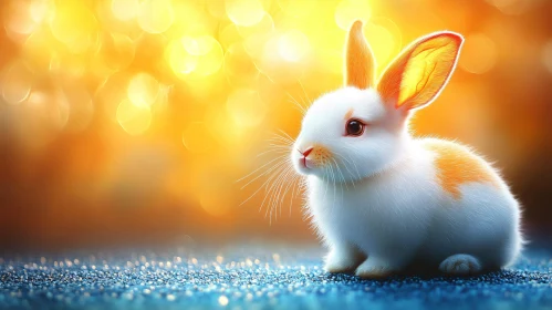 Fluffy Bunny in Magic Light