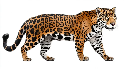 Majestic Jaguar with Distinct Rosette Patterns
