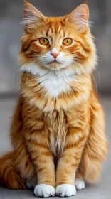 Amber-Eyed Feline Elegance