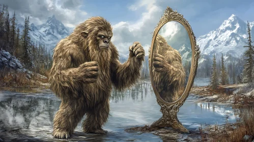 Yeti's Vanity: A Moment of Self-Reflection