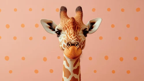 Giraffe with Polka Dots