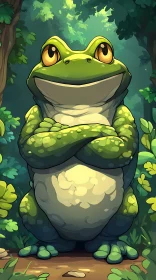 Cartoon Frog Illustration